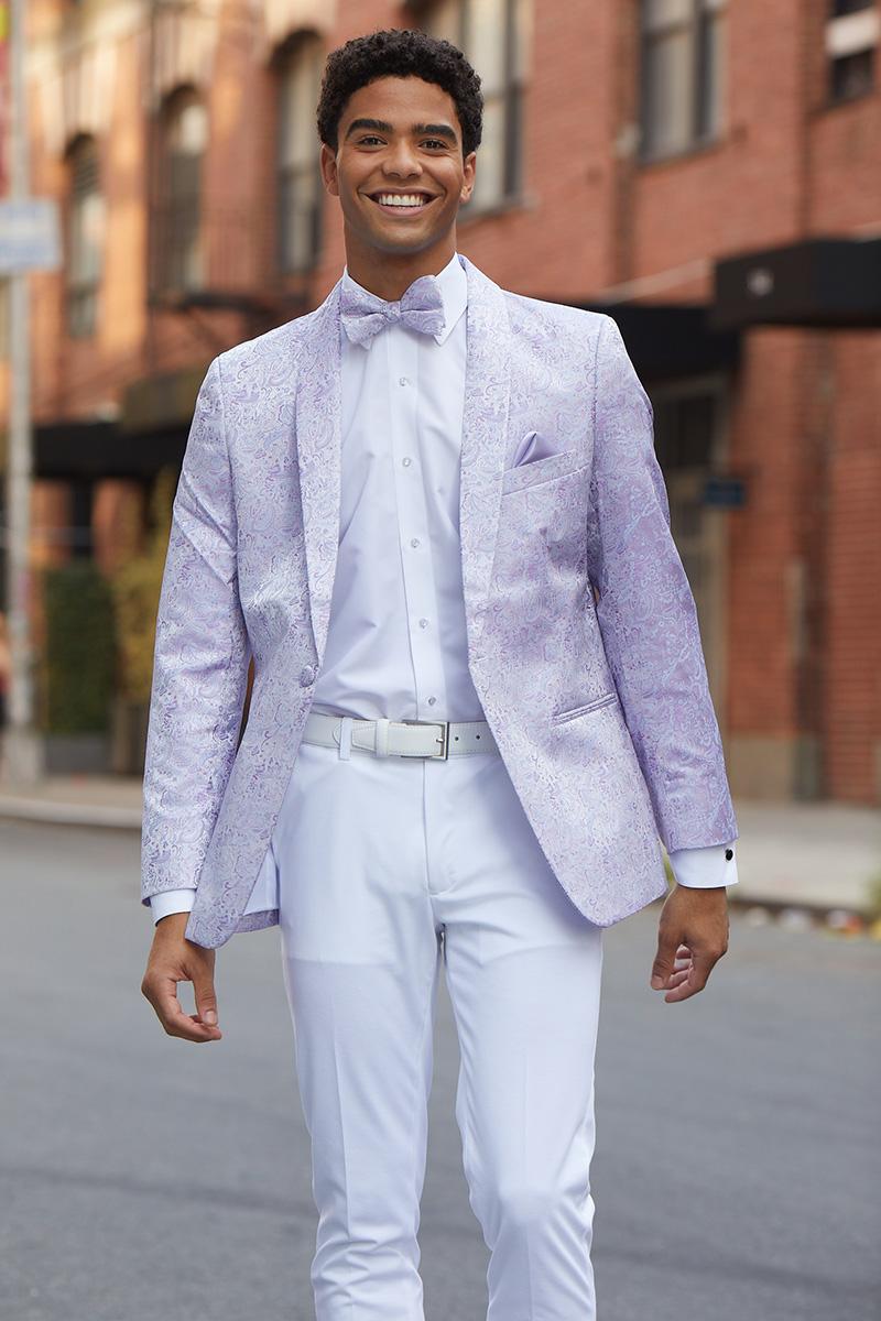 Lilac Aries Paisley | Baryames Tuxedo